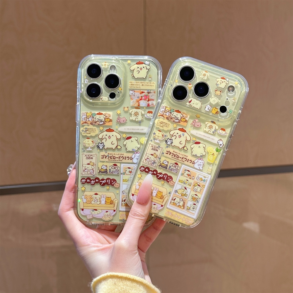 Phone Cases Yellow - Cute Yellow Star Sparkling Pudding Dog