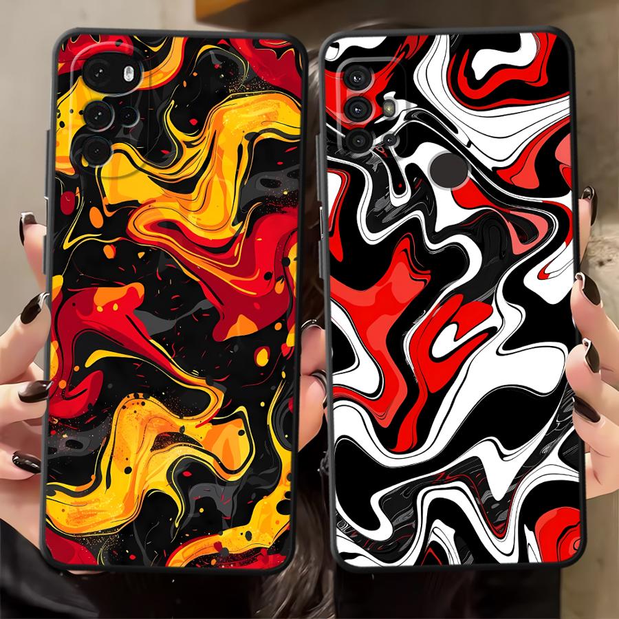 Phone Cases For Motorola - Fire Abstract Swirls Case for Motorola
