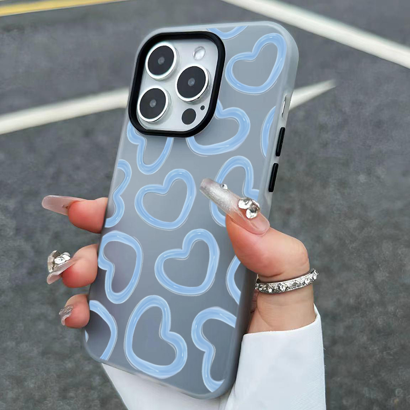 Phone Cases Xr - Cute Oil Painting Love Heart Pattern