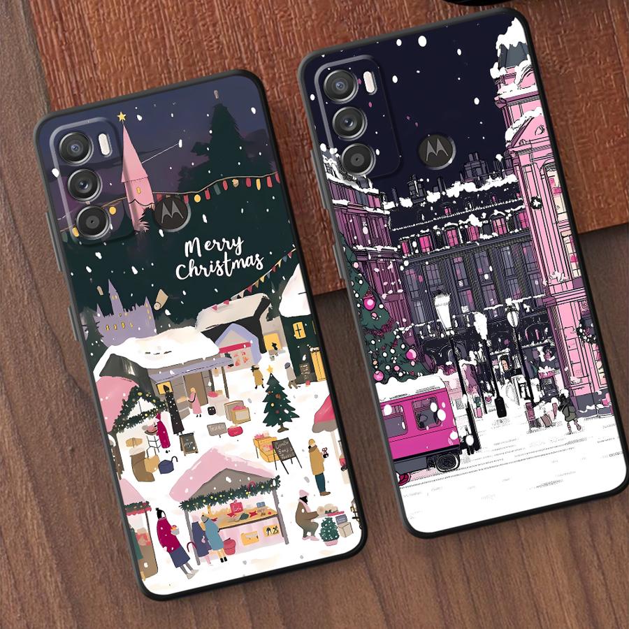 Phone Cases For Motorola - Christmas Town Case for Motorola Moto