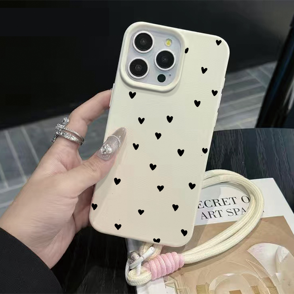 Black Heart Strap Rope Phone C - đánh giá và giá Phone Cases With Straps