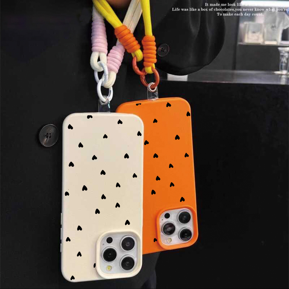 Black Heart Strap Rope Phone C - đánh giá và giá Phone Cases With Straps