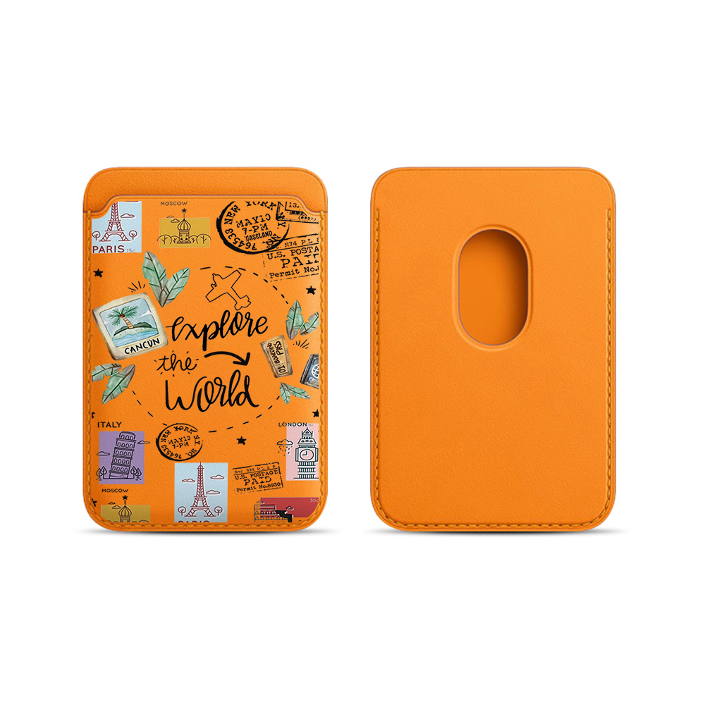 Trend INS Leather Card Wallet  - đánh giá và giá Phone Cases With Wallet On Back
