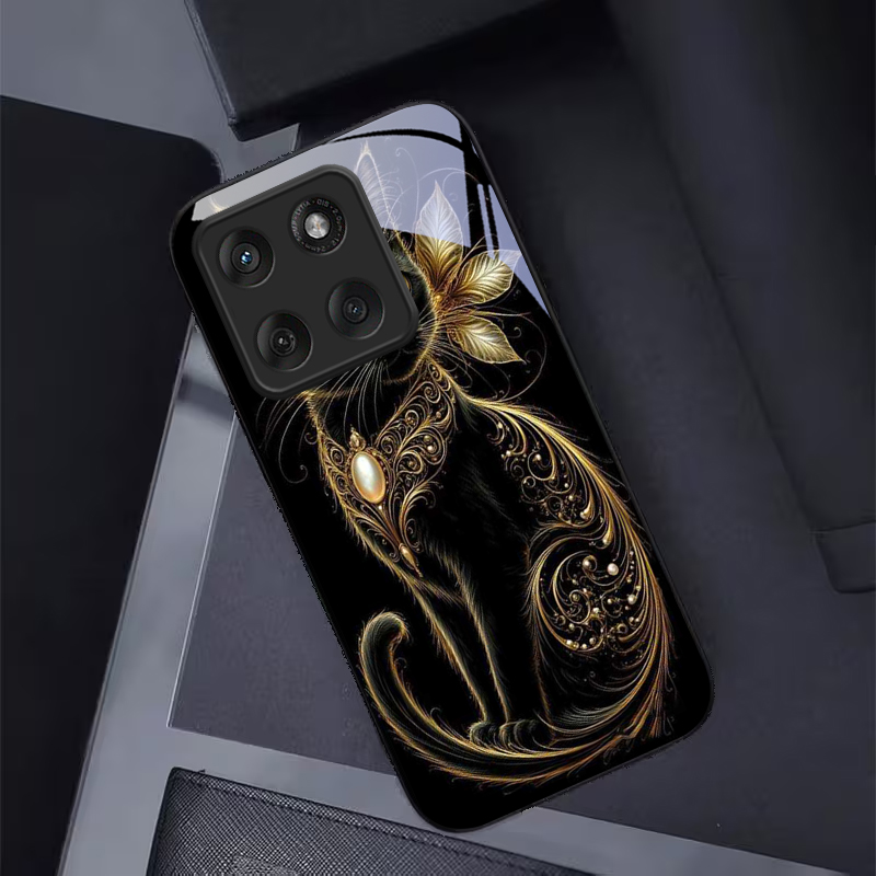 Mystic Golden Pearl Cat Black  - đánh giá và giá Phone Cases For Motorola