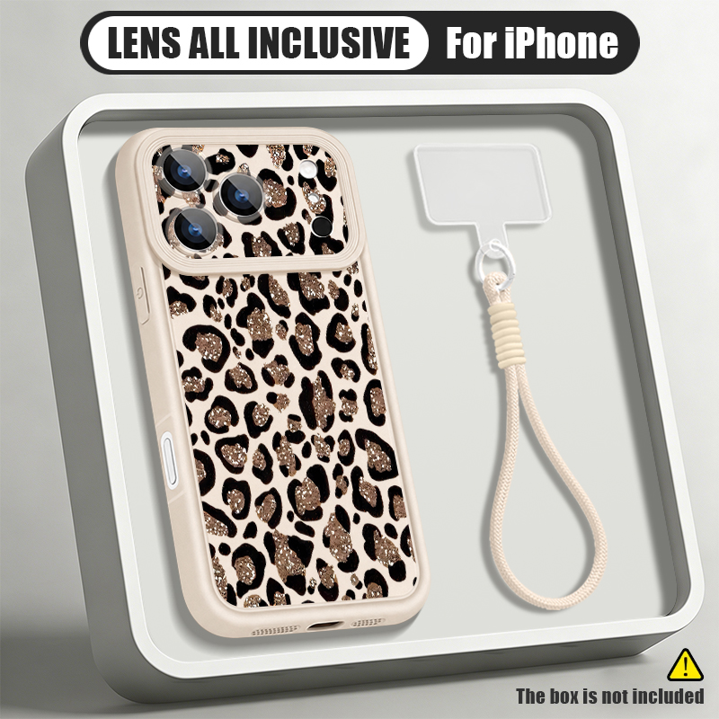 Brown Leopard Printed Lanyard  - đánh giá và giá Phone Cases With Straps