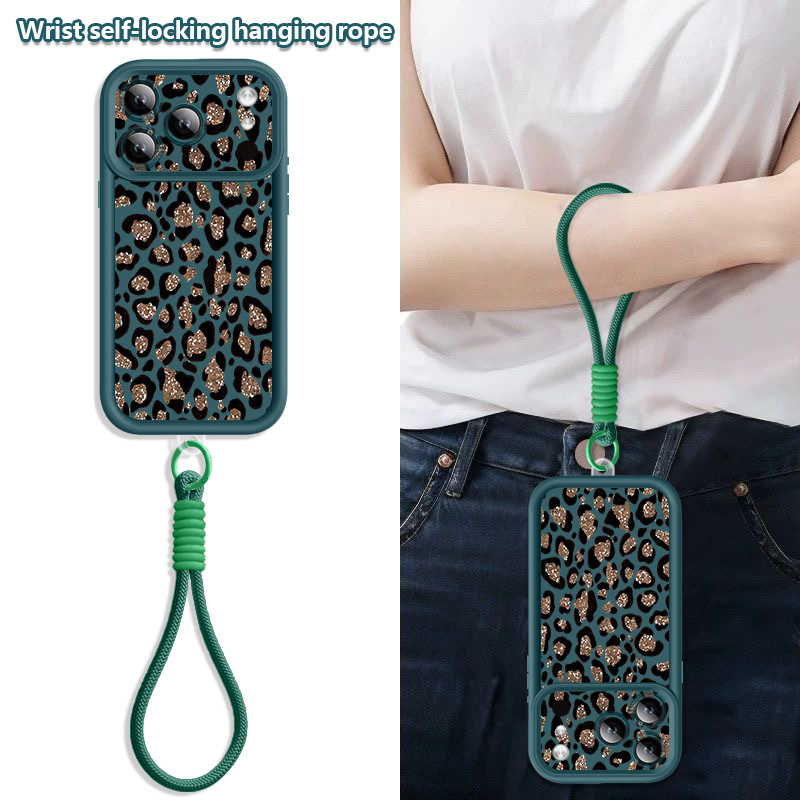 Brown Leopard Printed Lanyard  - đánh giá và giá Phone Cases With Straps