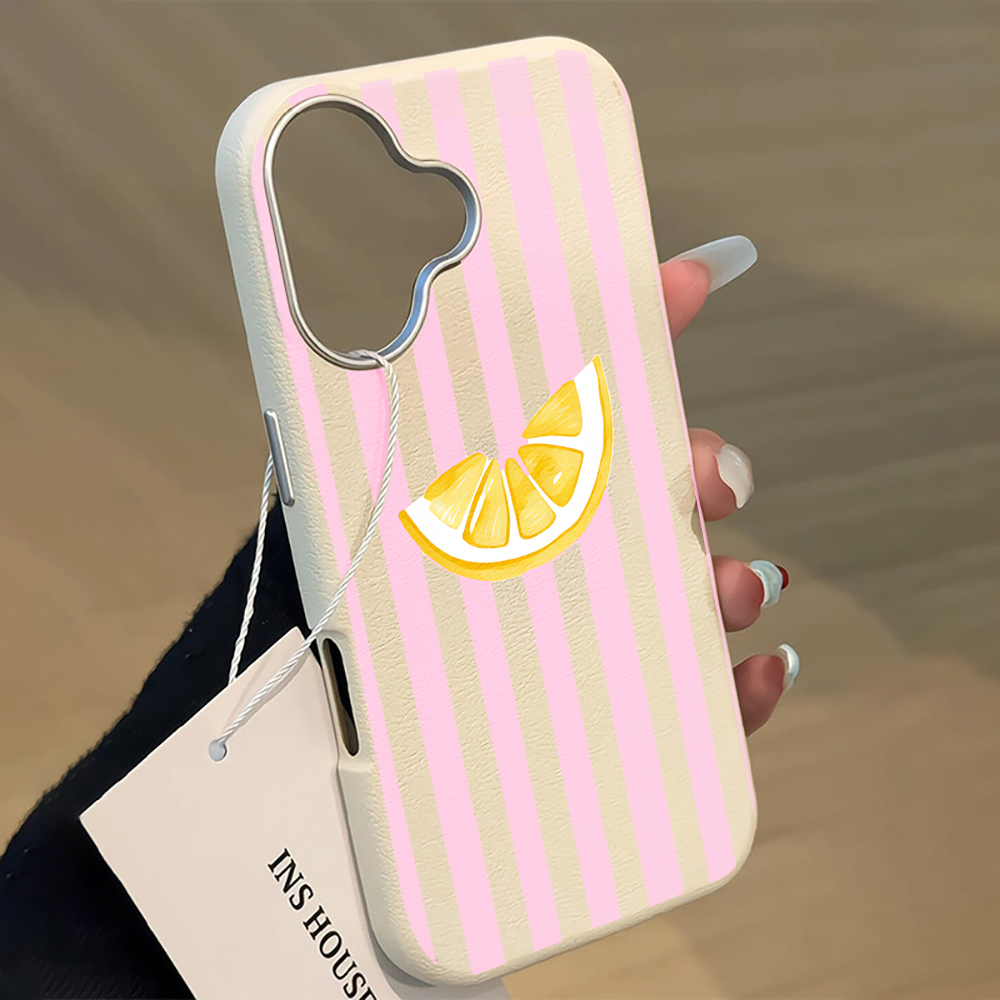 Lemon Pink Stripes Phone Case  - đánh giá và giá Phone Cases Xiaomi 15T