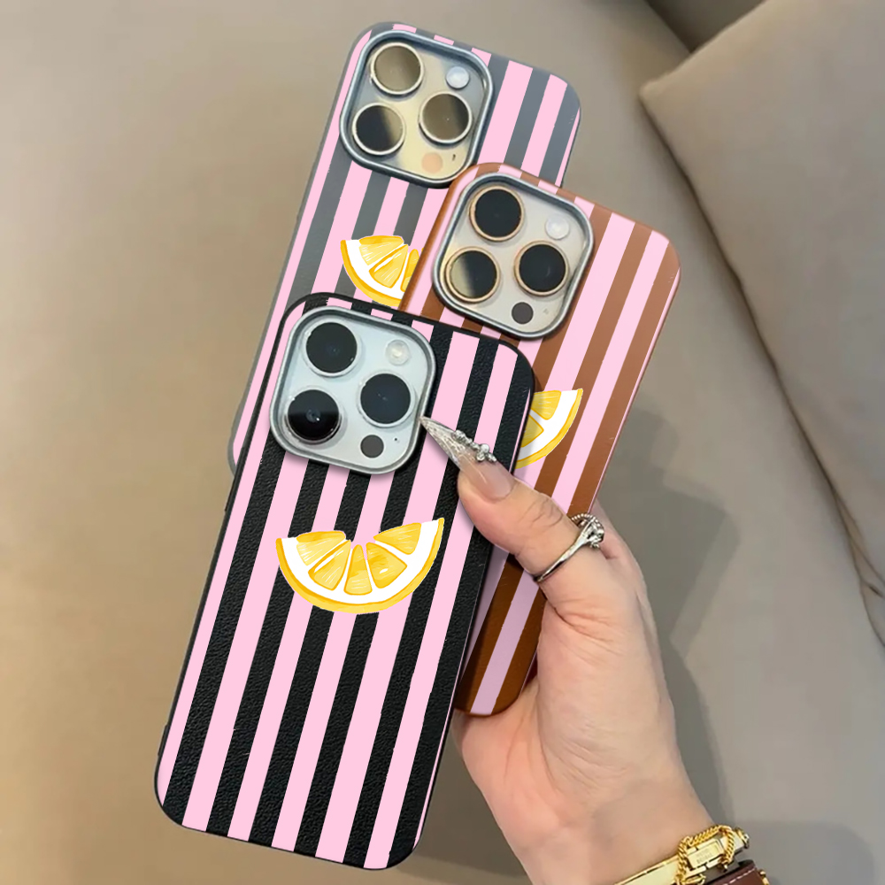 Lemon Pink Stripes Phone Case  - đánh giá và giá Phone Cases Xiaomi 15T
