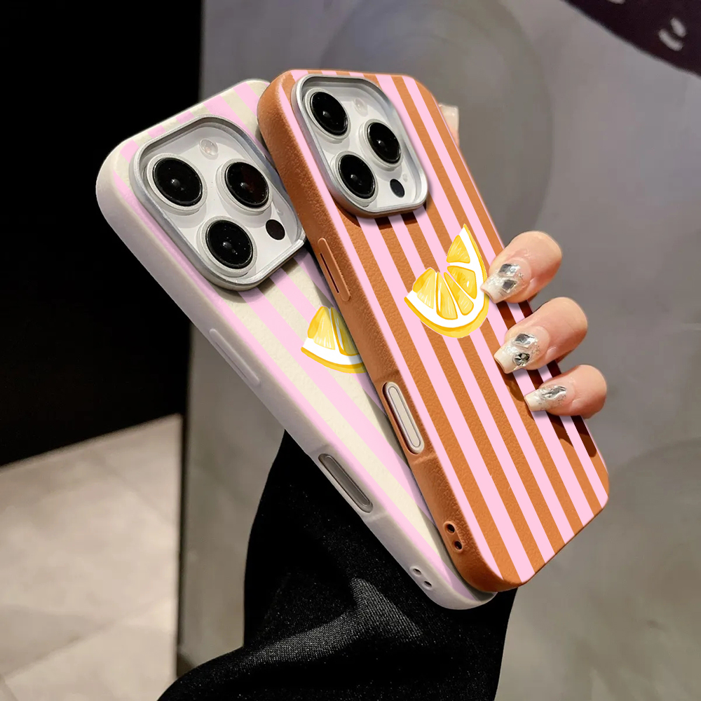 Lemon Pink Stripes Phone Case  - đánh giá và giá Phone Cases Xiaomi 15T