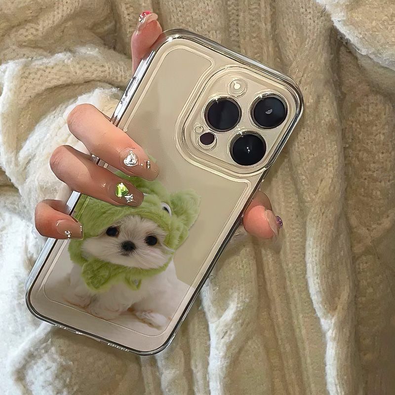 Funny Green Headgear Puppy Dog - đánh giá và giá Phone Cases Quirky