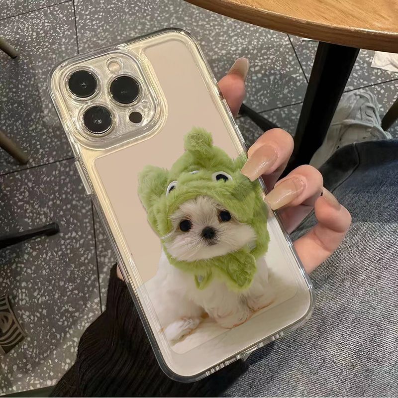 Funny Green Headgear Puppy Dog - đánh giá và giá Phone Cases Quirky