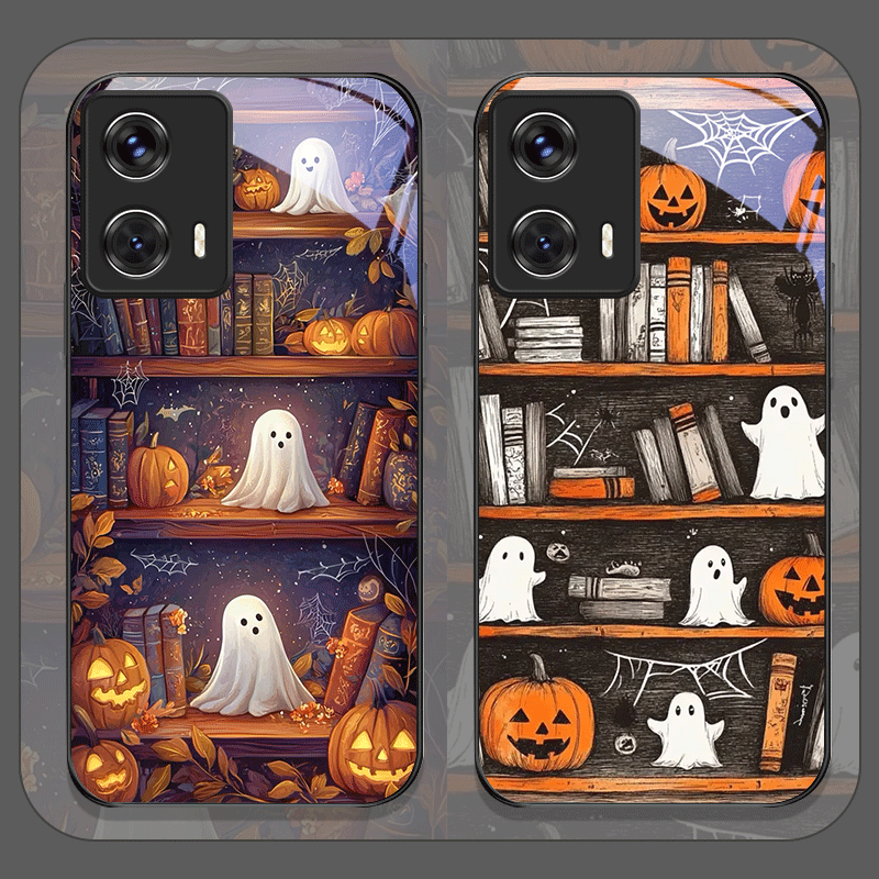 Halloween Pumpkin Ghost Booksh - đánh giá và giá Phone Cases For Motorola