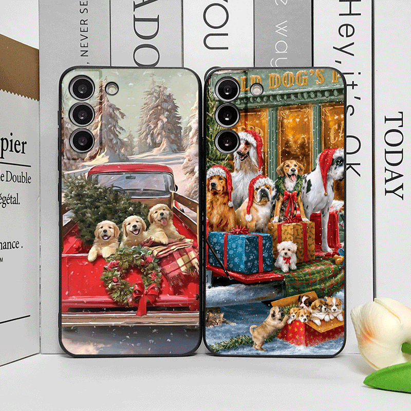 Christmas Trucks Cartoon Dog P - đánh giá và giá Phone Cases For Motorola