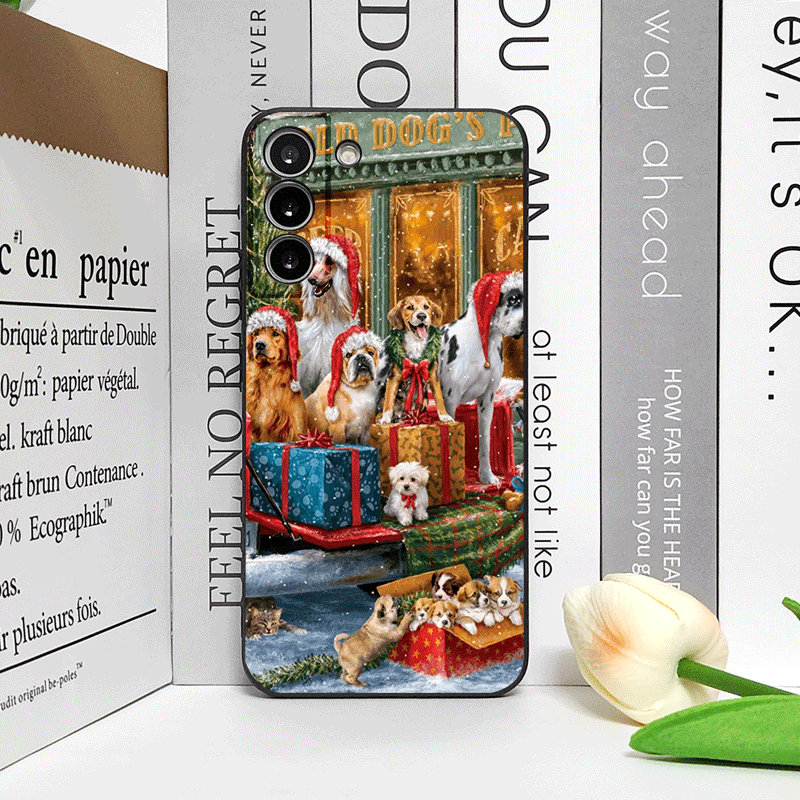 Christmas Trucks Cartoon Dog P - đánh giá và giá Phone Cases For Motorola