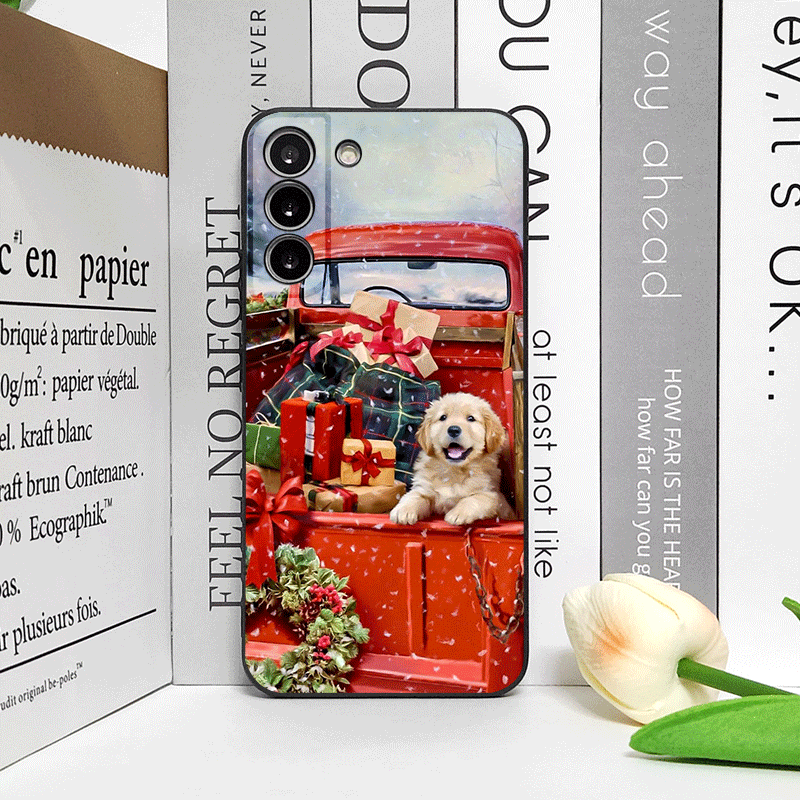 Christmas Trucks Cartoon Dog P - đánh giá và giá Phone Cases For Motorola