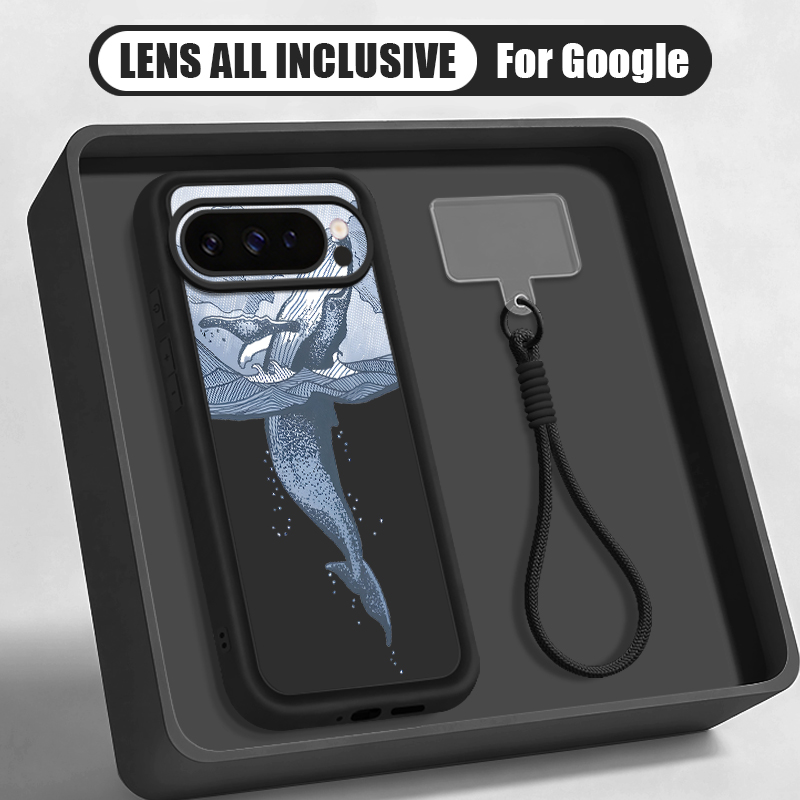 Humpback Whale Print Wrist Str - đánh giá và giá Phone Cases With Straps