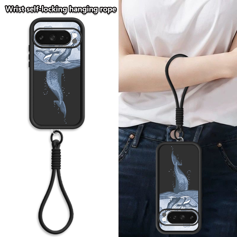 Humpback Whale Print Wrist Str - đánh giá và giá Phone Cases With Straps