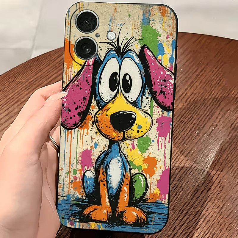 Graffiti Colored Puppy TPU Pho - đánh giá và giá Phone Cases Xr