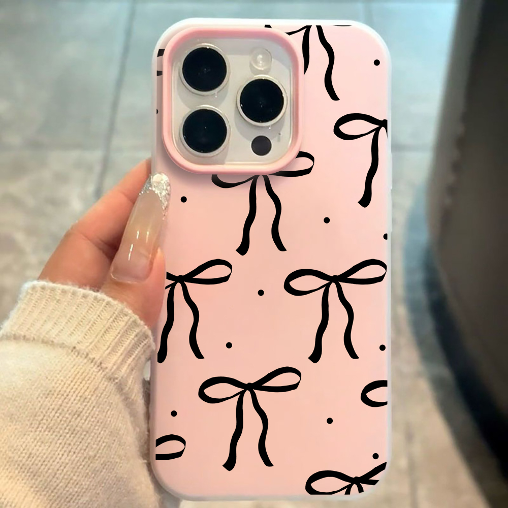 INS Big Black Bow Pattern SIli - đánh giá và giá Phone Cases Xiaomi 15T
