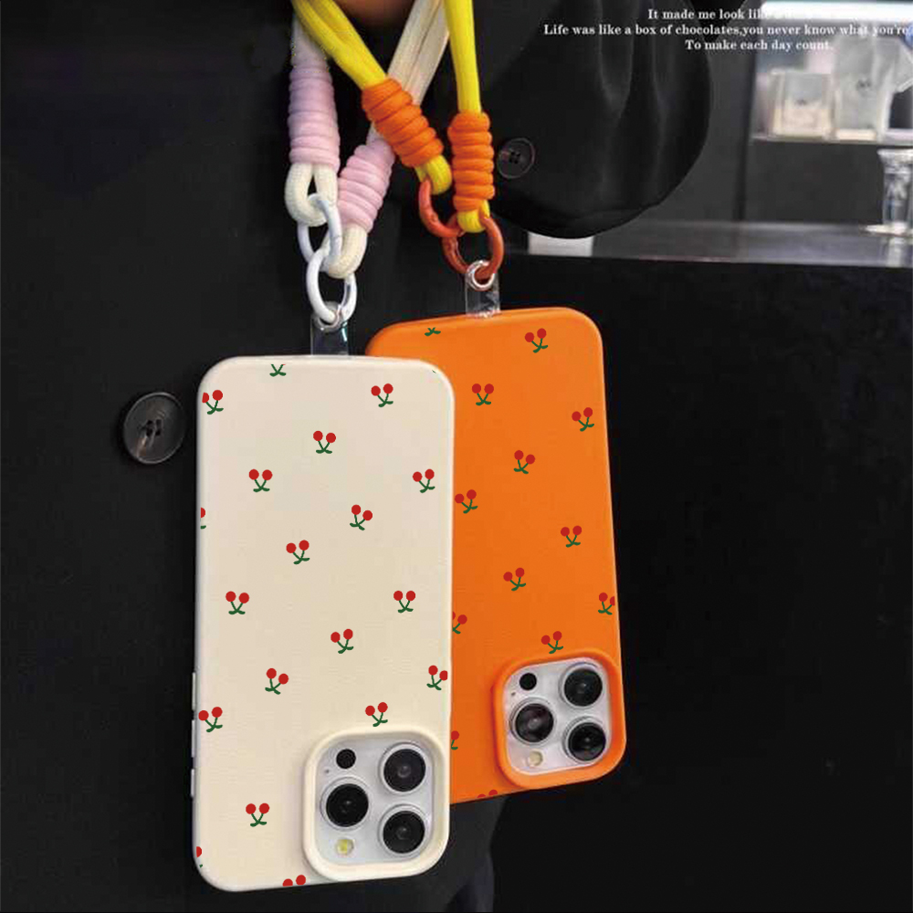 Little Cherry Strap Rope Phone - đánh giá và giá Phone Cases With Straps