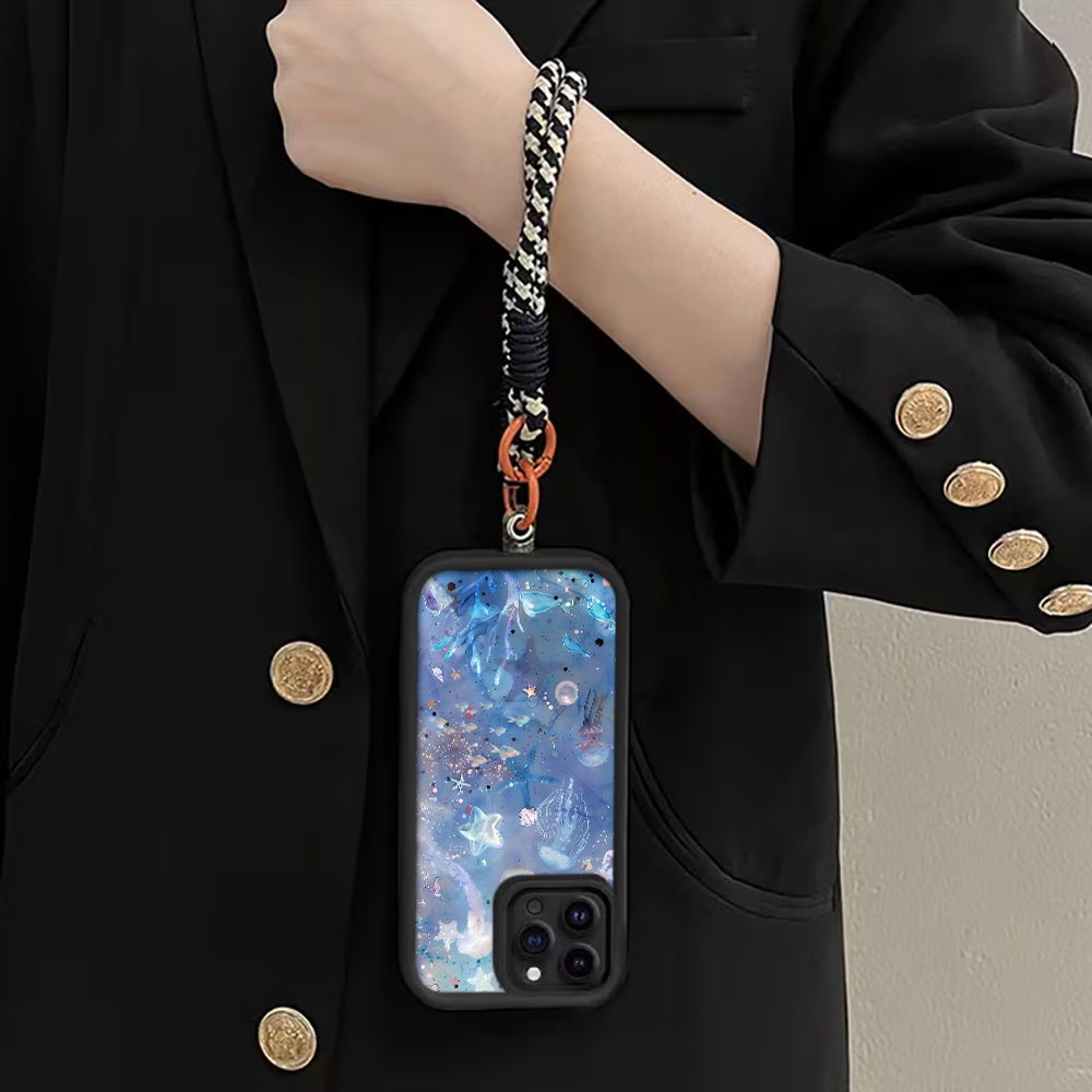 Blue Purple Jellyfish Strap Ro - đánh giá và giá Phone Cases With Straps