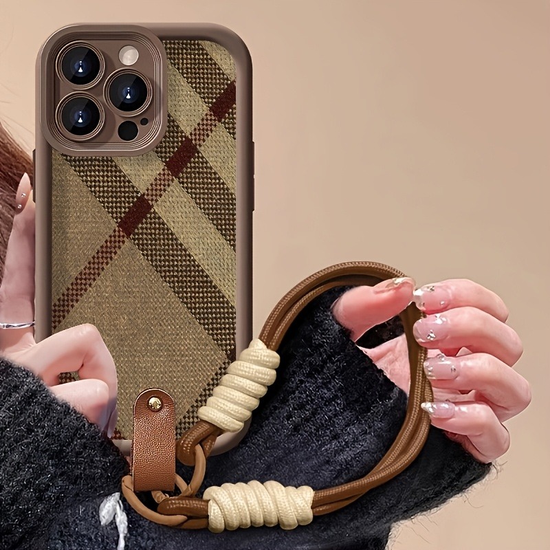 Brown Stripes Lanyard Strap Ro - đánh giá và giá Phone Cases With Straps