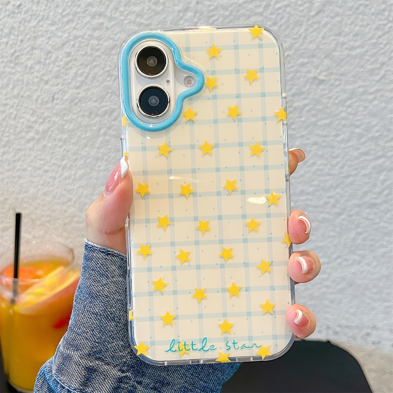 Yellow Star Checkered Pattern  - đánh giá và giá Phone Cases Yellow