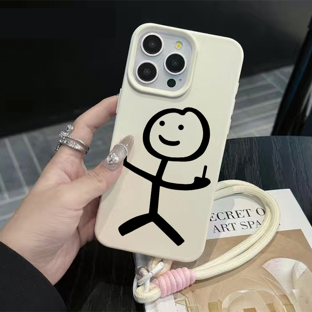 Middle Finger Stickman Strap R - đánh giá và giá Phone Cases With Straps