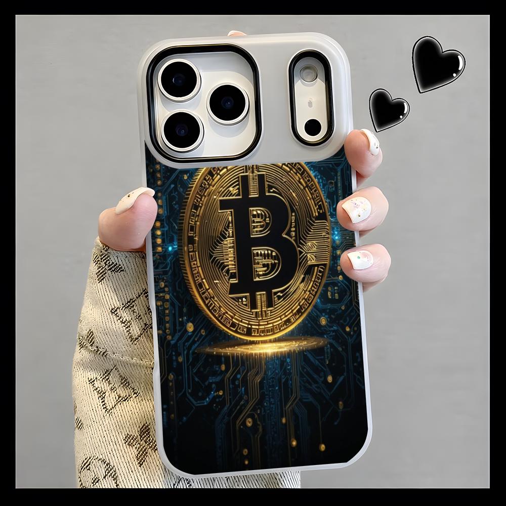 crypto theme Bitcoin Phone Cas - đánh giá và giá Phone Cases Yellow