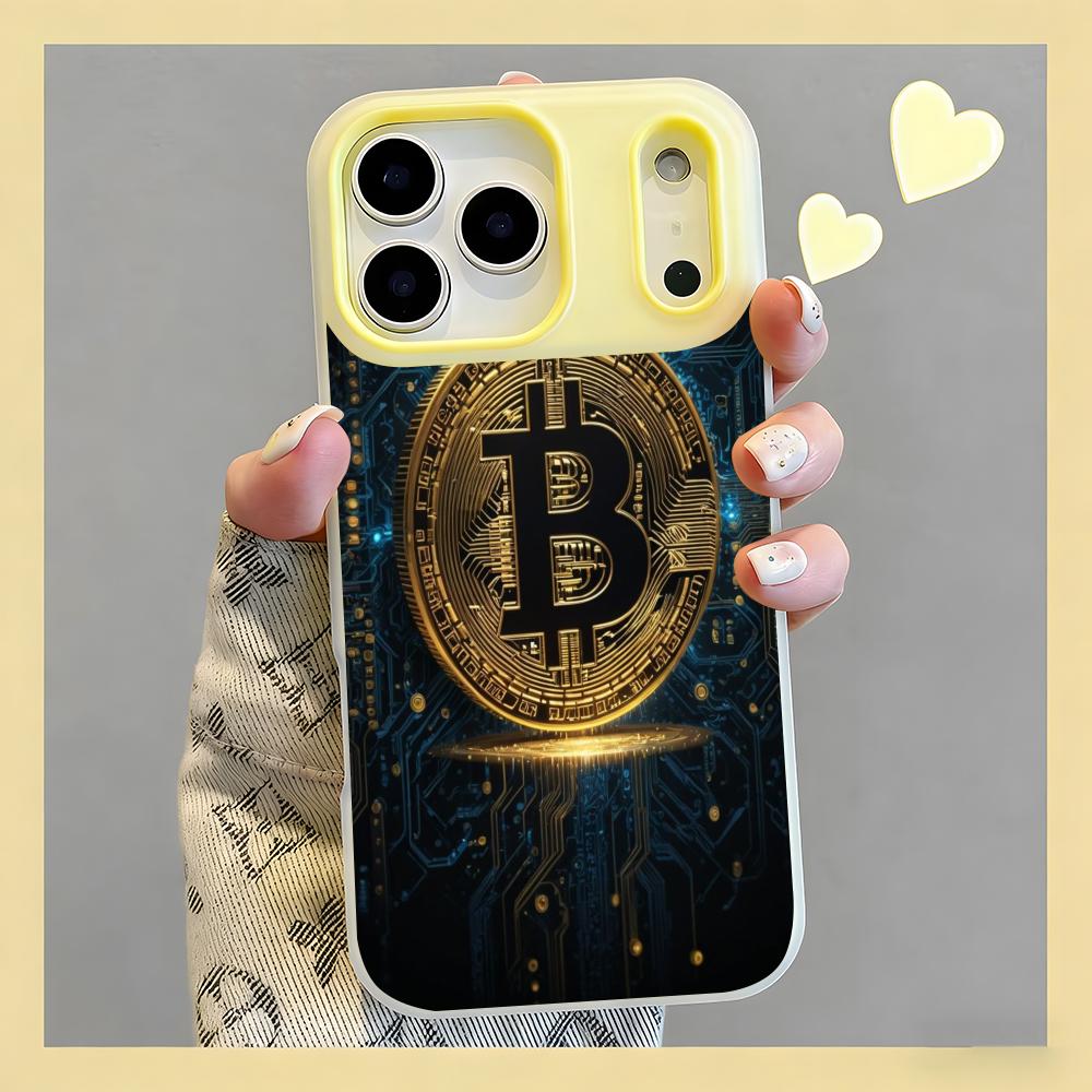 crypto theme Bitcoin Phone Cas - đánh giá và giá Phone Cases Yellow