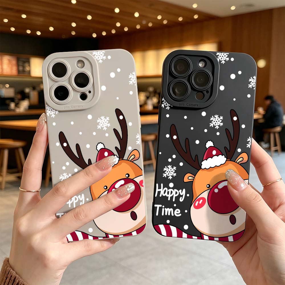Cartoon Red Nose Deer Phone Ca - đánh giá và giá Phone Cases Red Deer