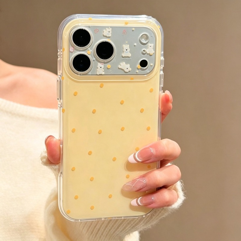 Fashion Cute Yellow Polka Dot  - đánh giá và giá Phone Cases Yellow