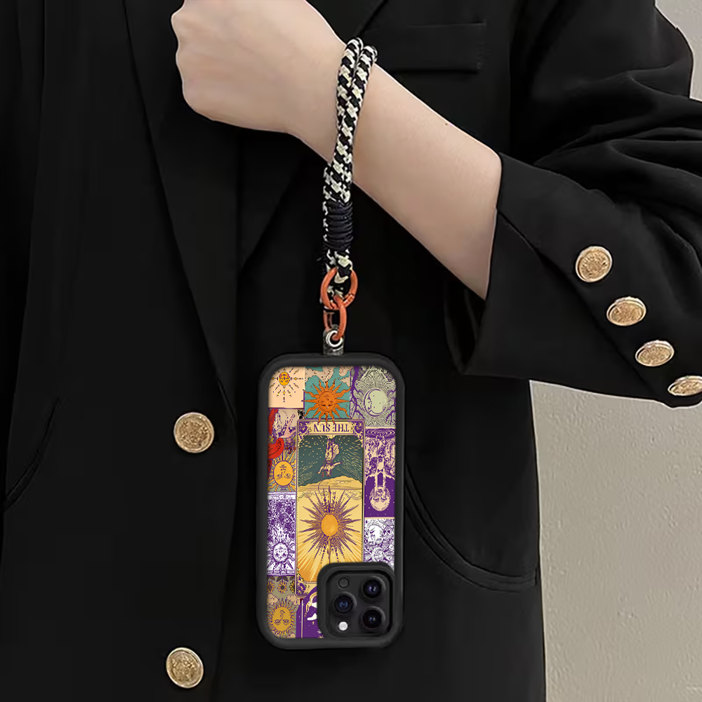 Vintage Sun Tarot Cards Strap  - đánh giá và giá Phone Cases With Straps