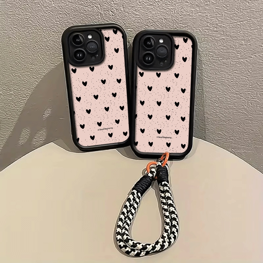 Ink Splattered Black Heart Han - đánh giá và giá Phone Cases With Straps